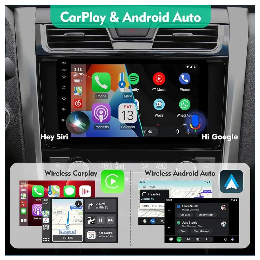 Android 14 Car Radio For Skoda Fabia 2 2007-2014 Multimedia Navigation GPS 4G WIFI Carplay Android Auto Player Carplay QLED 360