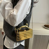 Leopard handle Luxury Gold Silver Party Evening Bag For Women Chain Clutch Handbags And Purses Mini Crossbody Shoulder Phone Bag