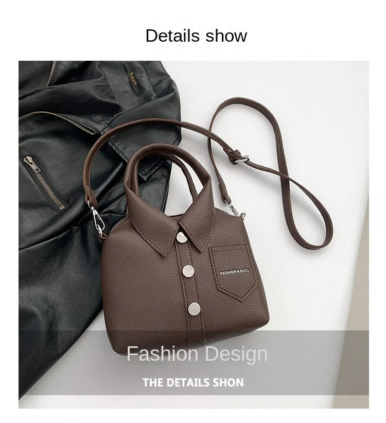 PU Square Compact Shoulder and Crossbody Bags Zipper Unique Design High Quality Hand Bags for Women 2025 Designer Style Bolso