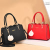 New Fashion Middle Aged Mom Shoulder Crossbody Bag Large Capacity Women's Handbag with Pendant