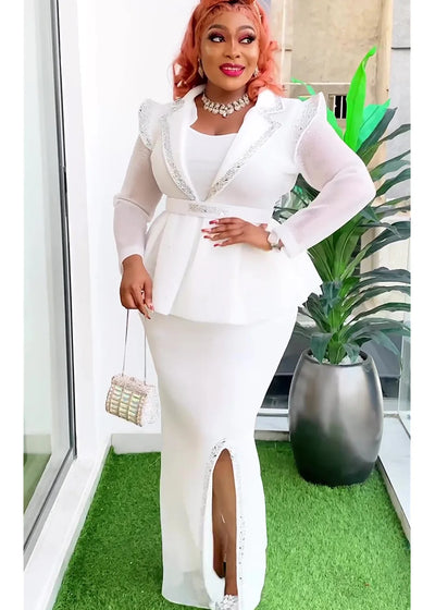 Elegant African Dresses for Women 2025 New Africa Clothing Plus Size Turkey Wedding Party Long Dress Dashiki Ankara Outfits Robe