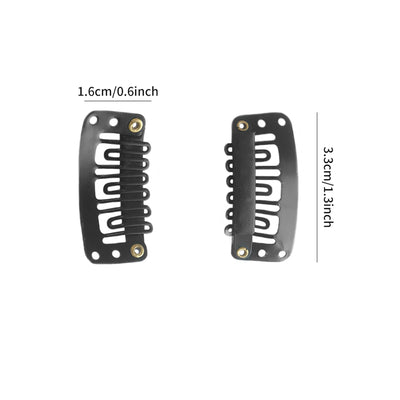 20/50 pieces of 32mm U-shaped wig clips with silicone back, suitable for hair accessory tools