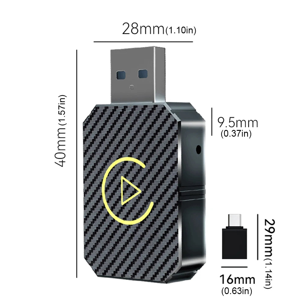 1-10PCS 2 in 1 Wireless CarPlay Android Auto Adapter Wired to Wireless Plug&Play CarPlay Mini Car Ai Box for Audi Toyota VW Peug