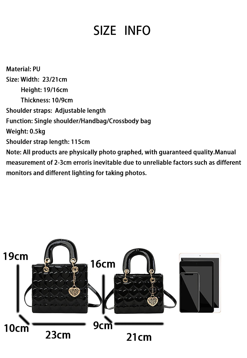 Red Love Patent Leather Bright Surface Handbag High-end Design Sense Wedding Bag Women's New Fashion All-matching Crossbody Bag