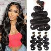12A Brazilian Body Wave Bundles 100% Unprocessed Virgin Hair Body Wave 3 Bundles Human Hair Weave Bundles Deals Natural Black