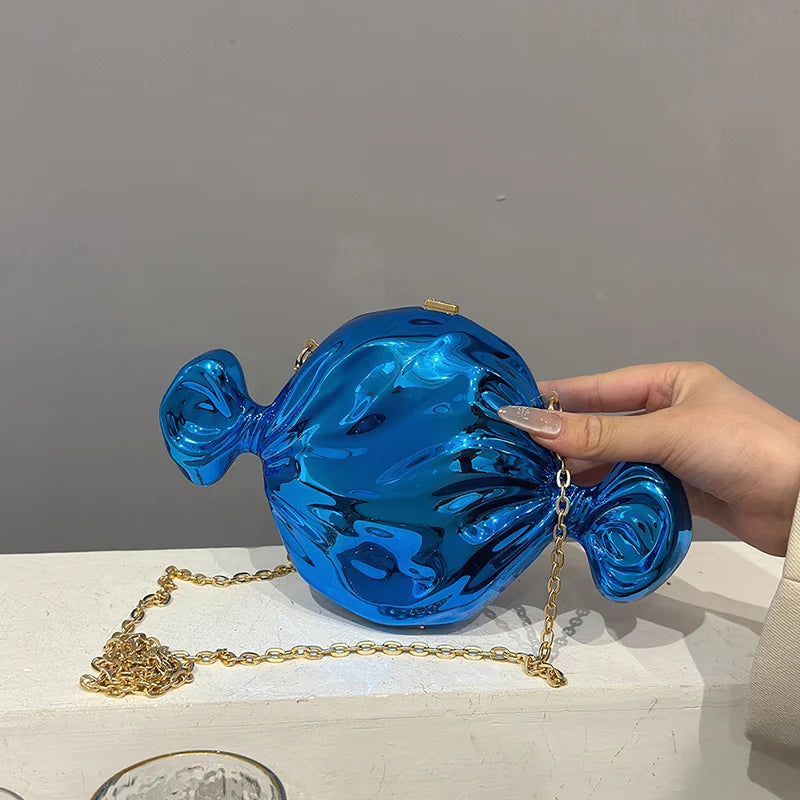 Acrylic Evening Clutch Bag For Women Luxury Shoulder Bag Handbag And Crossbody Bags Party Prom Wedding Shiny Candy Design Purse