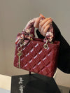 Small And Niche High-End Lurxury Handbag For Women 2024 Fashionable New Diamond Grid Handbag, Single Shoulder Crossbody Bag