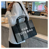 New Fashion Women's Tote Bag Trend Brand Denim Embroidery Crossbody Bag Classic Elegant Shoulder Bag Designer Luxury Handbag
