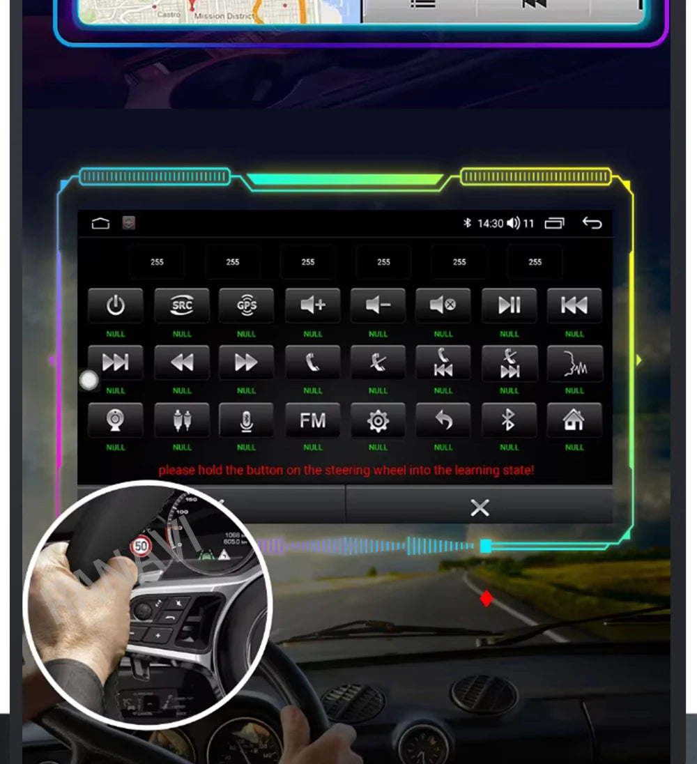 Android 14 Car Radio For Toyota RAV4 5 XA50 2018 - 2023 Multimedia Video Player Navigation GPS 2Din Carplay Auto 4G WIFI QLED BT