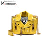 Luxury Designer PU Leather Rivet Zipper Mini Jacket Bag Fashion Crossbody Lady Bags Personality Purses & Handbags for Women