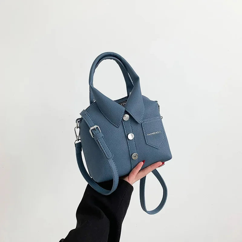 PU Square Compact Shoulder and Crossbody Bags Zipper Unique Design High Quality Hand Bags for Women 2025 Designer Style Bolso