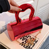 Women Mini Evening Bag Metal Handles Wallet Shoulder Bag Solid Color Clutch Bag Large Capacity Everyday Shoulder Bag Daily Bag