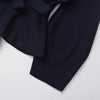TRAFSHE Spring Women Shoulder Pad Belt Knit Blazer Women Retro V-neck Long Sleeve Versatile Female Coat Women Clothes 9598/128