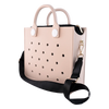 EVA Large Leather Shoulder Bag Handbag Tote Bag Storage for Women Casual Waterproof Beach Bag Hole Fit Charm Fashion Storage Bag