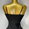 Women Sexy Sling V-neck Black Mini Bodycon Bandage Dress Luxury 2025 Celebrity Evening Club Celebrity Elegant Party Gowns