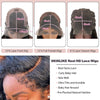 13x6 Hd 250 Density Afro Kinky Curly Wig 100% Human Hair 13x4 4c Edges Frontal Deep Wave Curly Lace Front Wigs For Women on sale