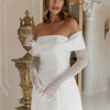 Amanda Stain Off the Shoulder Long Sleeve robes de soirée A-Line Up to Thigh Length Evening Dresses Valentines Day Wedding Dress