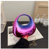 Luxury Designer Evening Clutch Clear Acrylic Women Handbags Fashion Shoulder Bag Half Moon Wedding Purses Party Tote Ladies
