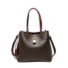 CH Premium Versatile Leather Crossbody Bag Ladies Large Capacity Daily Commuter Tote Bag Letter Print Design Ladies Fashion