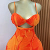 CM.YAYA Women Floral Printed Strap Backless Bra Front Big Swing Maxi Long Dress 2025 Vintage Sexy Club Party Evening Dresses