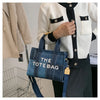 New Fashion Women's Tote Bag Trend Brand Denim Embroidery Crossbody Bag Classic Elegant Shoulder Bag Designer Luxury Handbag