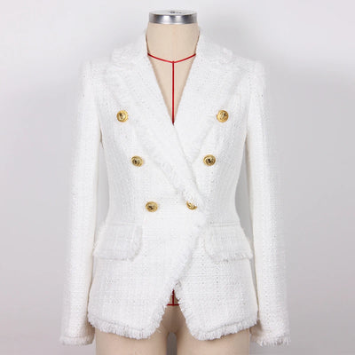 Spring And Autumn New Euro-n Celebrity Net Red High-end Women's High-end Fabric Fashion Classic Women's Blazer Jacket Fashion