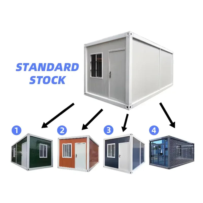40ft Two Layers Triangle Roof Outdoor Terrace Modern Module Premade Hotel Style Apartment House 20ft Tiny House For Sale