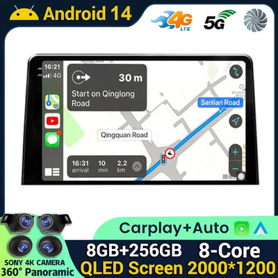 Android 14 Carplay Car Radio Stereo Multimedia Video Player For Citroen Berlingo 2019 Peugeot Partner Rifter 2020 For Opel Combo