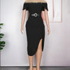 Elegant Party Dresses For Women 2025 Spring Summer Short Sleeve Bodycon Robe African Wedding Prom Evening Dress Ladies Clothing