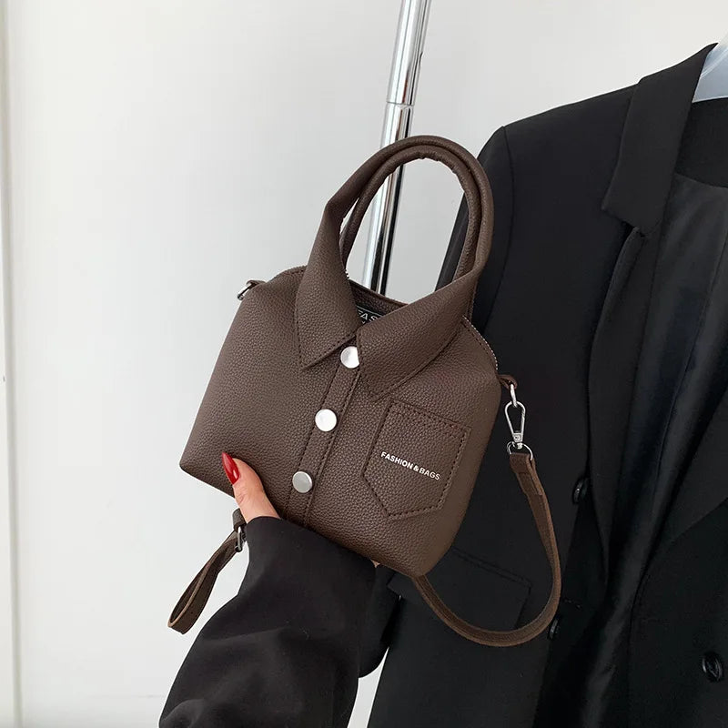 PU Square Compact Shoulder and Crossbody Bags Zipper Unique Design High Quality Hand Bags for Women 2025 Designer Style Bolso