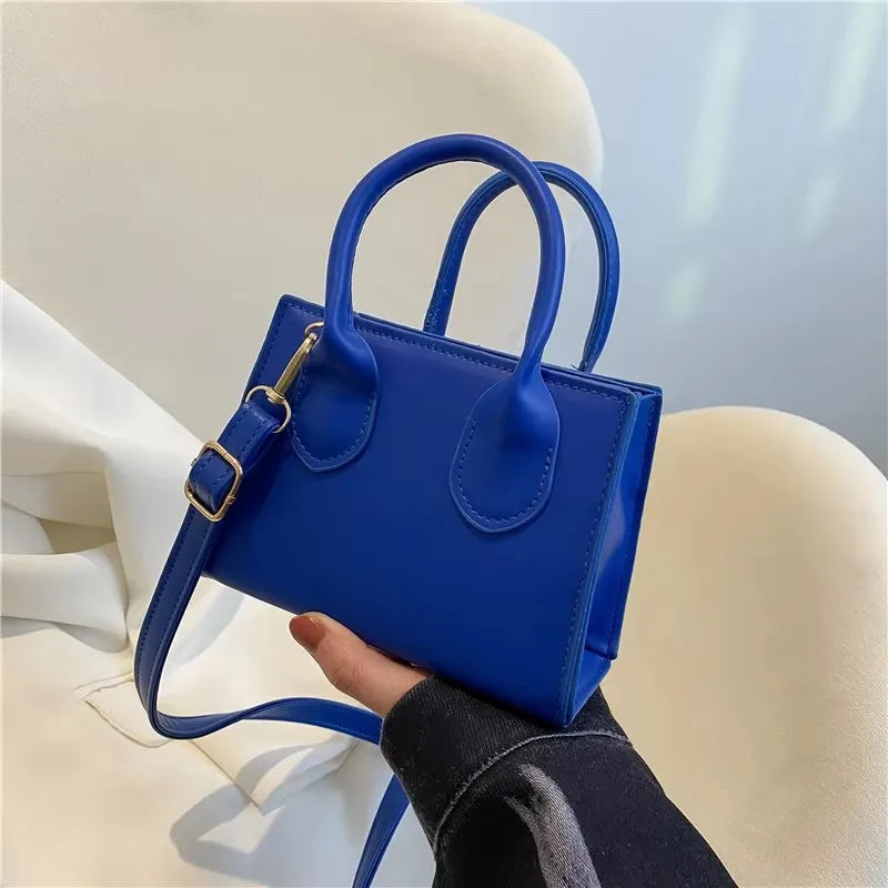 Yogodlns Vintage Mini Crossbody Bag Women PU Leather Small Messenger Bag Elegant Shoulder Bag Designer Handbag Casual Lady Purse