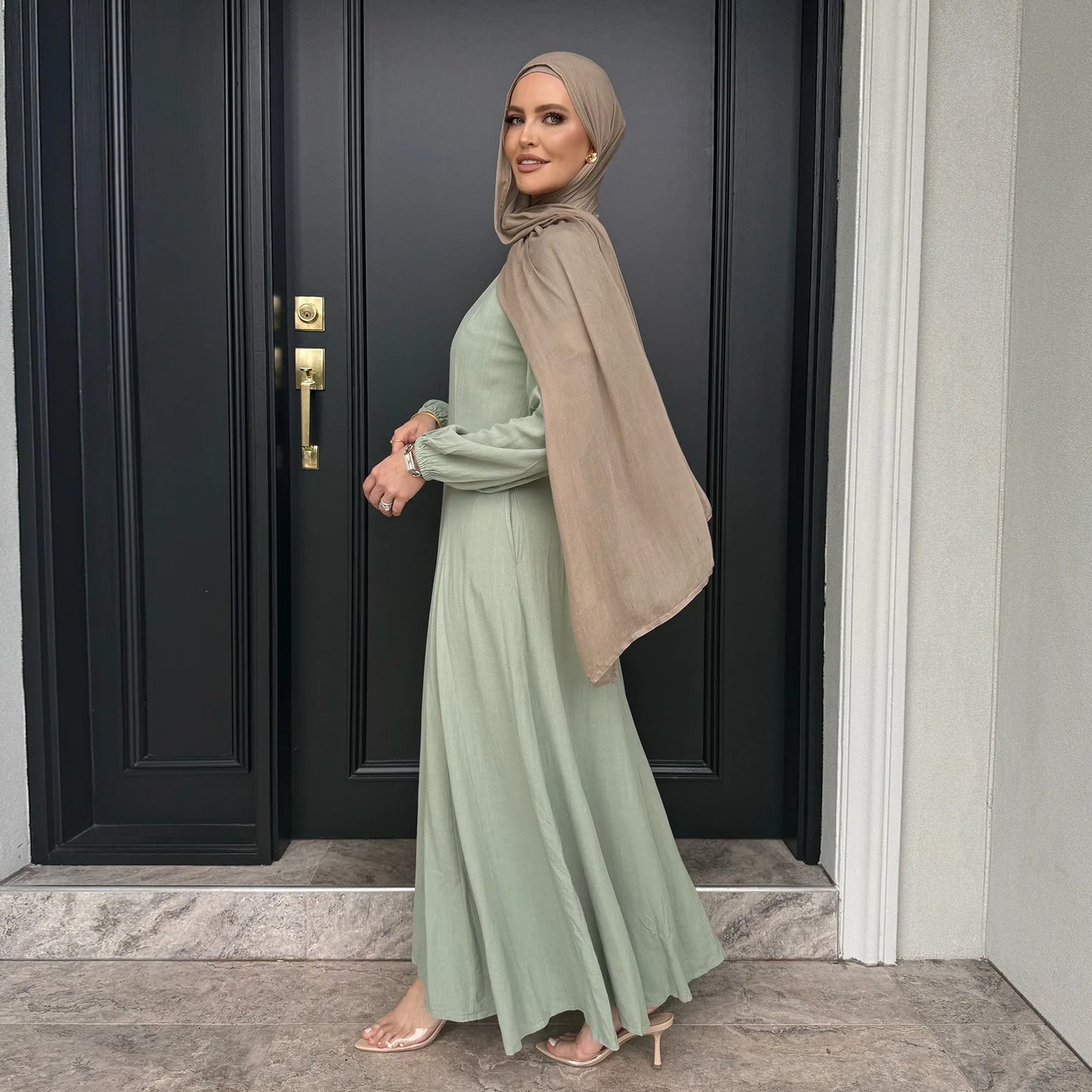 Muslim Abaya Women Dresses Solid Slim Jalabiya Eid 2025 Ramadan Morocco Islam Vestidos Largos Arab Long Robe Dubai Abayas Kaftan