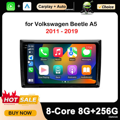 Android OS 9 inch for Volkswagen Beetle A5 2011 - 2019 Car Multimedia Radio Video Player WiFi Auto Accessories RDS Bluetooth