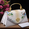 Leather Women's Bag 2025 New Fashion Snake-print Cowhide Small Handbags Shoulder Crossbody Bags Lady Party Messenger Shell Bags