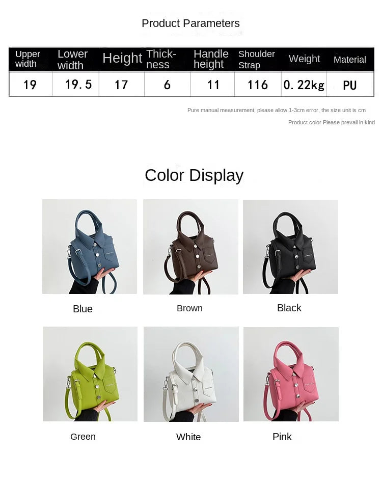 PU Square Compact Shoulder and Crossbody Bags Zipper Unique Design High Quality Hand Bags for Women 2025 Designer Style Bolso