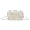 Beading Women Clutch Bags Pearl Hollow Out Metal Chain Shoulder Handbags Flap Glitter Rhinestones Party Dinner Prom Cocktail Eve