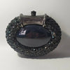XIYUAN Oval Shaped Crystals Evening Clutch Bags Women Boutique Diamond Clutch Purses And Handbags Bridal Wedding Gem Phone Purse