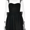 Fantoye Glitter Bright Silk Sparkling Bow Women Dress Apricot Spaghetti Strap Mini Dress Female Spring Slim Elegant Party Dress