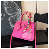 New Birkin Bag Handbag Lychee Grain Large Capacity Advanced Sense Kelly Bag Single Shoulder Crossbody Bag for Women