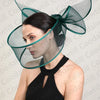 White Net Wedding Fascinator Elegant Hat Women Kentucky Derby Race Headpiece Fashion Party Mesh Chapeau Cap For Ladies Event