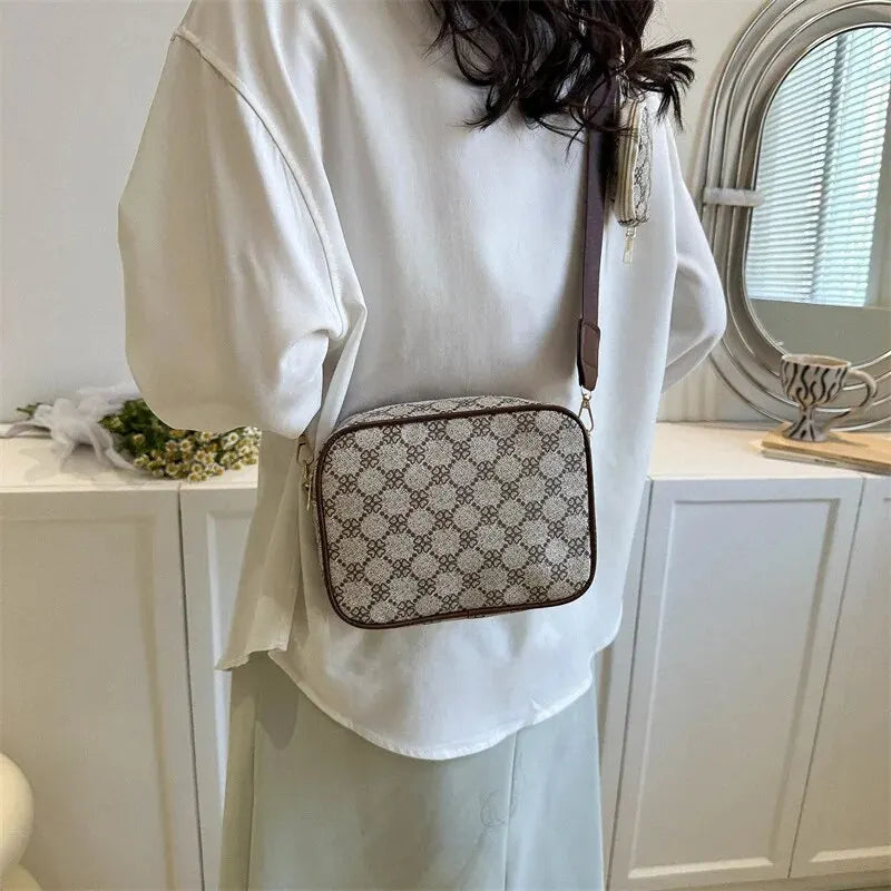 Vintage Fashion Handle Handbag Women Solid Soft PU Leather Women Shoulder Bag New Casual Designer Women Crossbody Tote Bag