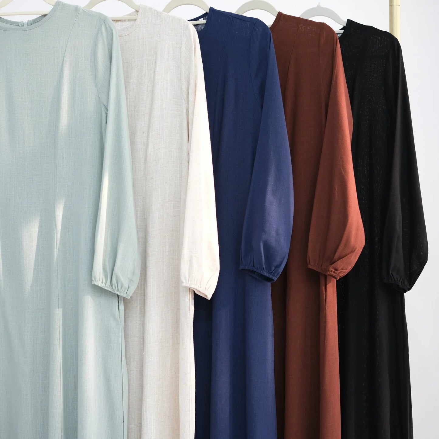 Muslim Abaya Women Dresses Solid Slim Jalabiya Eid 2025 Ramadan Morocco Islam Vestidos Largos Arab Long Robe Dubai Abayas Kaftan