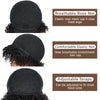 10 Inch Afro Kinky Curly Bob Wig With Bangs Curly Pixie Cut Glueless Wigs Machine Made Brazilian Human Hair Wigs For Black Women