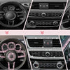 Pink Bling Car Trim Self-Adhesive 16.4Ft Rhinestone Car Interior Accessories for Women Car Crystal Door Stickers Car Dashboard s