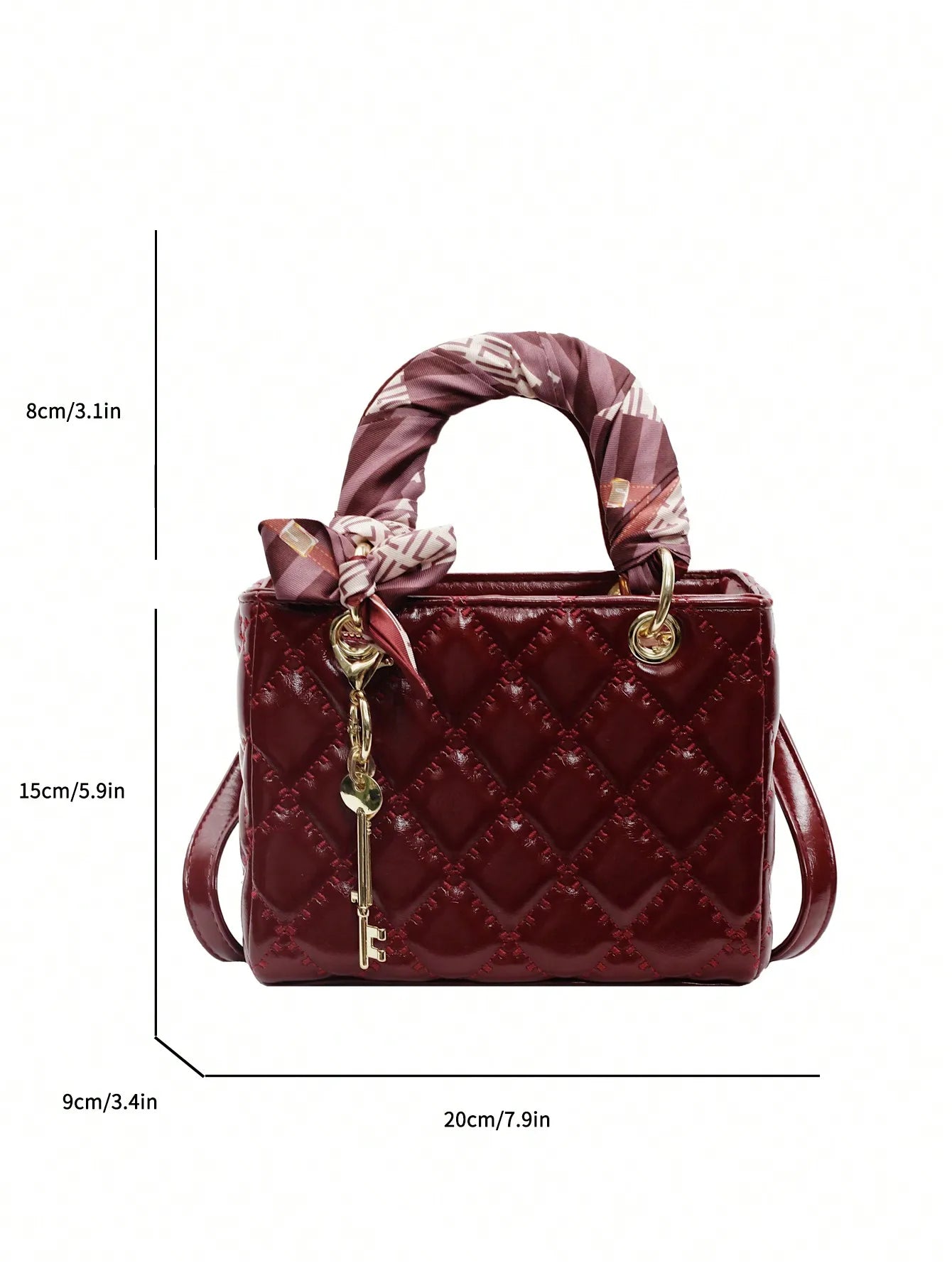 Small And Niche High-End Lurxury Handbag For Women 2024 Fashionable New Diamond Grid Handbag, Single Shoulder Crossbody Bag
