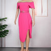 Elegant Party Dresses For Women 2025 Spring Summer Short Sleeve Bodycon Robe African Wedding Prom Evening Dress Ladies Clothing