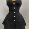 2025 Women Black Sexy Off the Shoulder Shinning Crystal Bodycon Bandage Long Dress Gloves Elegance Celebrate Evening Party Dress
