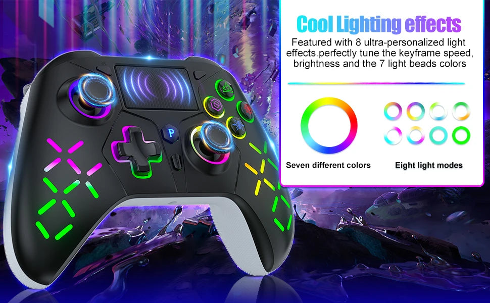 Playstation 5 Console For Ps5/Ps4/Ps3/Nintendo Switch/Pc Gamepad Controller With Turbo Dual Sense Vibrate Programming Function