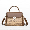 Bags for Women, Printed Fashionable Hand-Held Locks, Commuting Small Square Bag, Fashionable and Versatile Shoulder Crossbody Ba