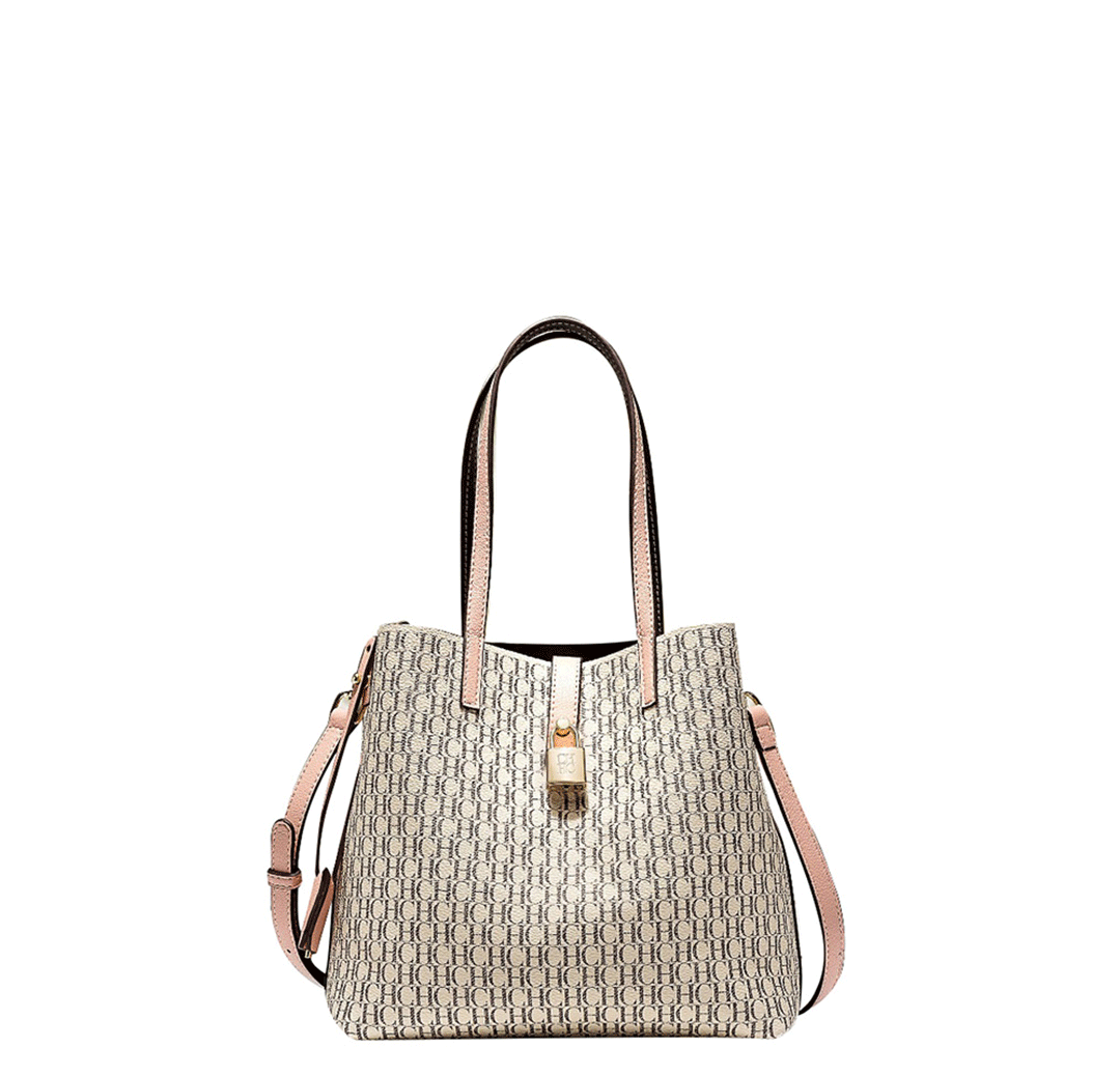 CH Premium Versatile Leather Crossbody Bag Ladies Large Capacity Daily Commuter Tote Bag Letter Print Design Ladies Fashion